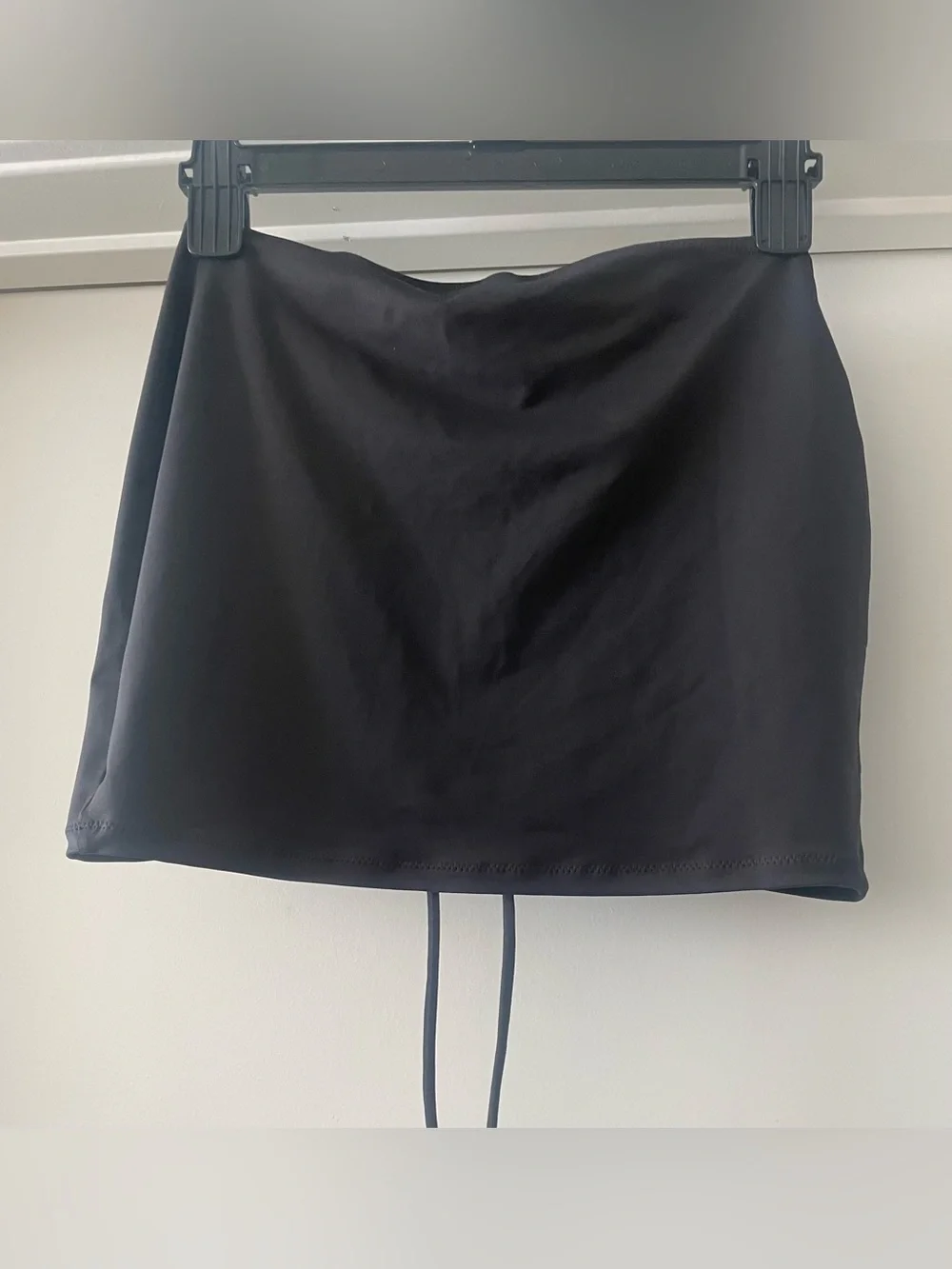 SKIMS Ruched Swim Mini Skirt - Black